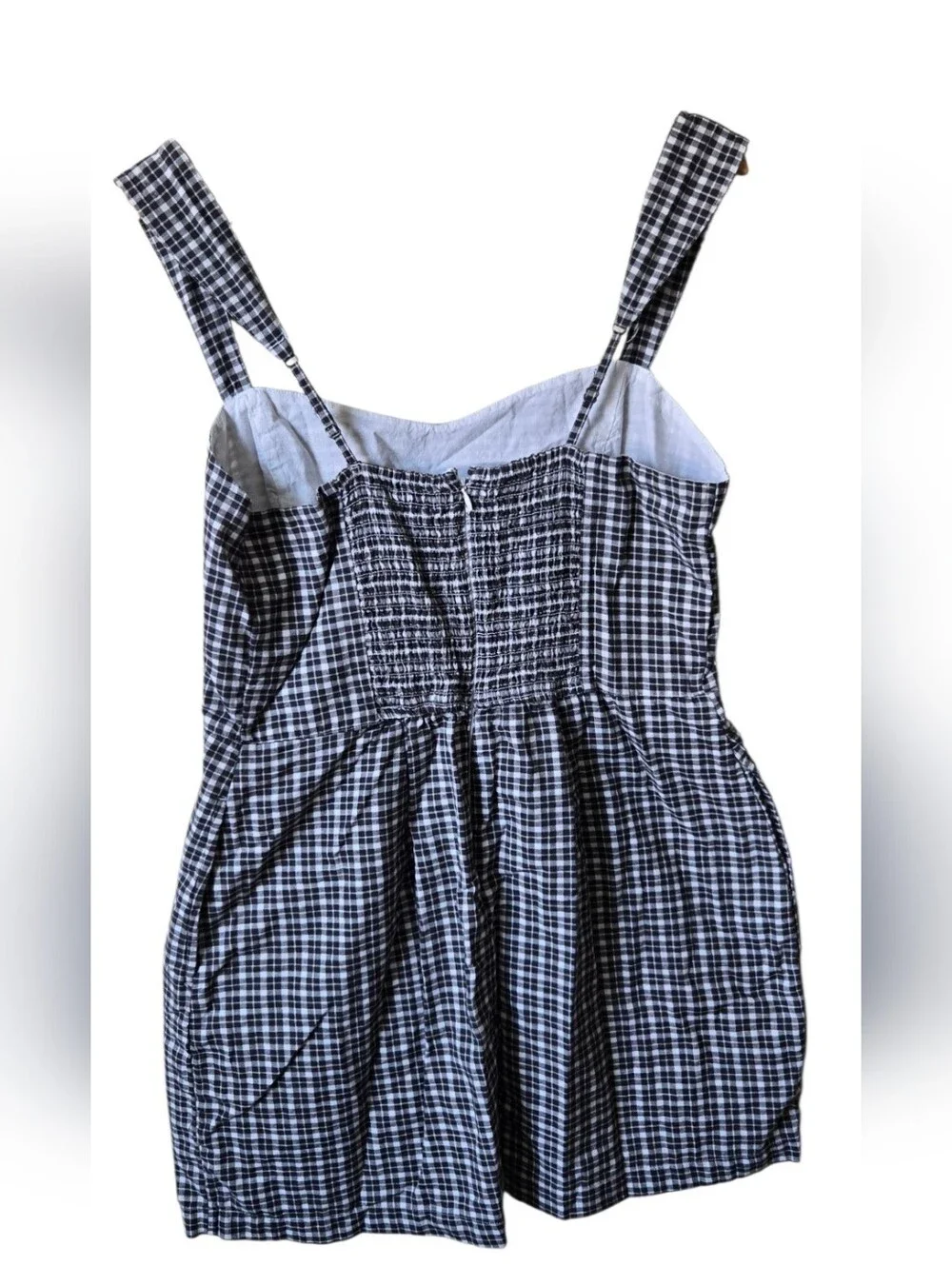 Abercrombie & Fitch Black and White Gingham Mini Dress - Picture 2 of 8